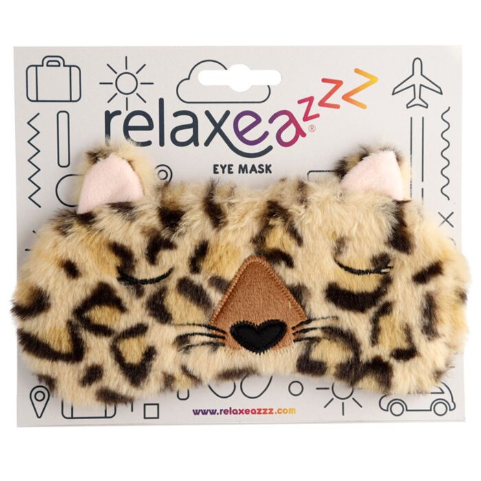 Maschera per Occhi in Peluche - Leopardo - Animali Dolci