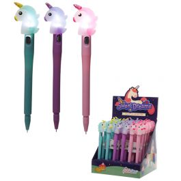 Penna con LED - Unicorno