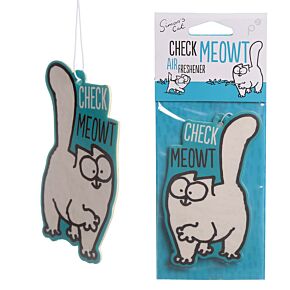 Profumatore per Auto - Simon's Cat - Check Meowt - Lampone