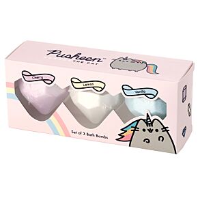 Set di 3 Bombe da Bagno - Pusheen il Gatto - Frutta