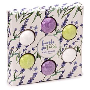 Set di 6 Mini Bombe da Bagno - Lavanda - Sogno Floreale