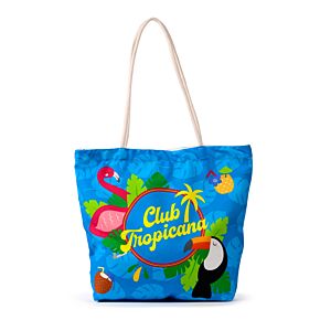 Borsa Mare in Tela - Fenicottero e Tucano - Club Tropicana