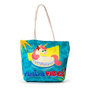 Borsa Mare in Tela - Unicorno - Vacation Vibes