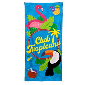 Telo Mare in Microfibra - Fenicottero e Tucano - Club Tropicana