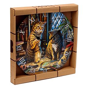 Orologio da Muro Sagomato - Gatto Purrlock Holmes - Lisa Parker