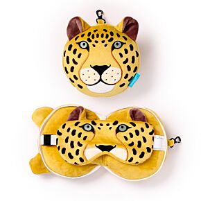 Cuscino da Viaggio con Maschera Relaxeazzz - Leopardo