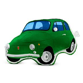 Cuscino di Peluche a Forma di Fiat 500 - Verde