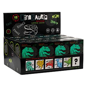 Puzzle a Sorpresa in Cartone Riciclato - 48pz - Dinosauri - Dinosauria Jr