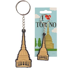 Portachiavi in PVC - Mole Antonelliana - I Love Torino