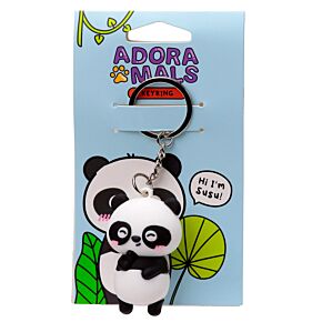 Portachiavi 3D in PVC - Susu il Panda - Animali Dolci