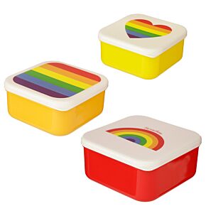 Set di 3 Contenitori per Alimenti S/M/L - Arcobaleno