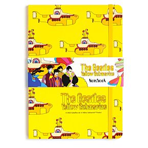 Quaderno A5 a Righe in Carta Riciclata - Yellow Submarine, Beatles - Giallo