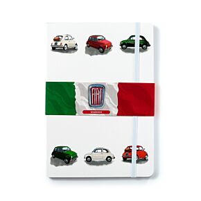 Quaderno A5 a Righe in Carta Riciclata - Fiat 500 Retro