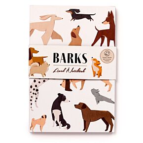 Quaderno A5 a Righe in Carta Riciclata - Cani - Barks Dog