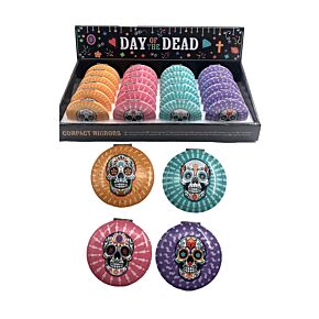 Specchietto da Borsa - Teschio Messicano - Day of the Dead