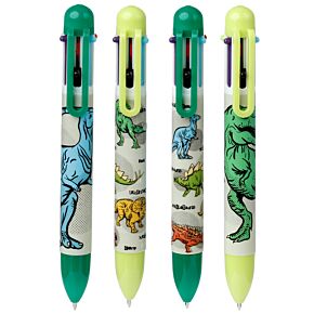 Penna Multicolore (6 Colori) - Dinosauri - Dinosauria