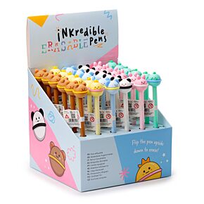 Penna Cancellabile Inkredible con Copripenna - Animali Dolci