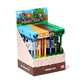 Penna Cancellabile Inkredible con Copripenna - Stile Chibi - Minecraft