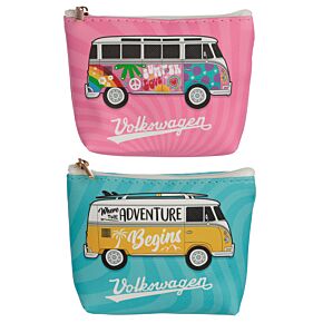 Portamonete in PVC con Cerniera - Volkswagen T1 - Surf/Summer Love