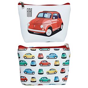 Portamonete con Cerniera in PVC - Fiat 500 Retro