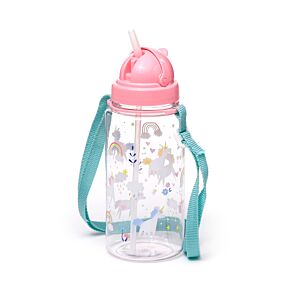 Borraccia per Bambini con Cannuccia 450ml - Magia dell'Unicorno