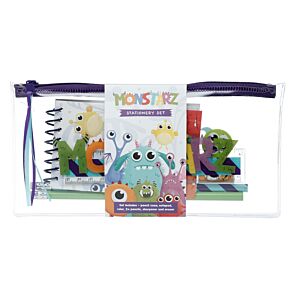 Set per la Scuola (7 pezzi) con Astuccio - Mostri - Monstarz