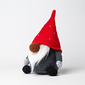 Kit da Uncinetto Amigurumi - Gnomo Natalizio - Gonk