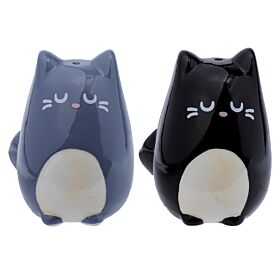 Set Sale e Pepe - Gatto Grigio e Nero - Linea Feline Fine