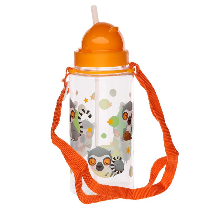 Borraccia per Bambini con Cannuccia 450ml - Animali Dolci