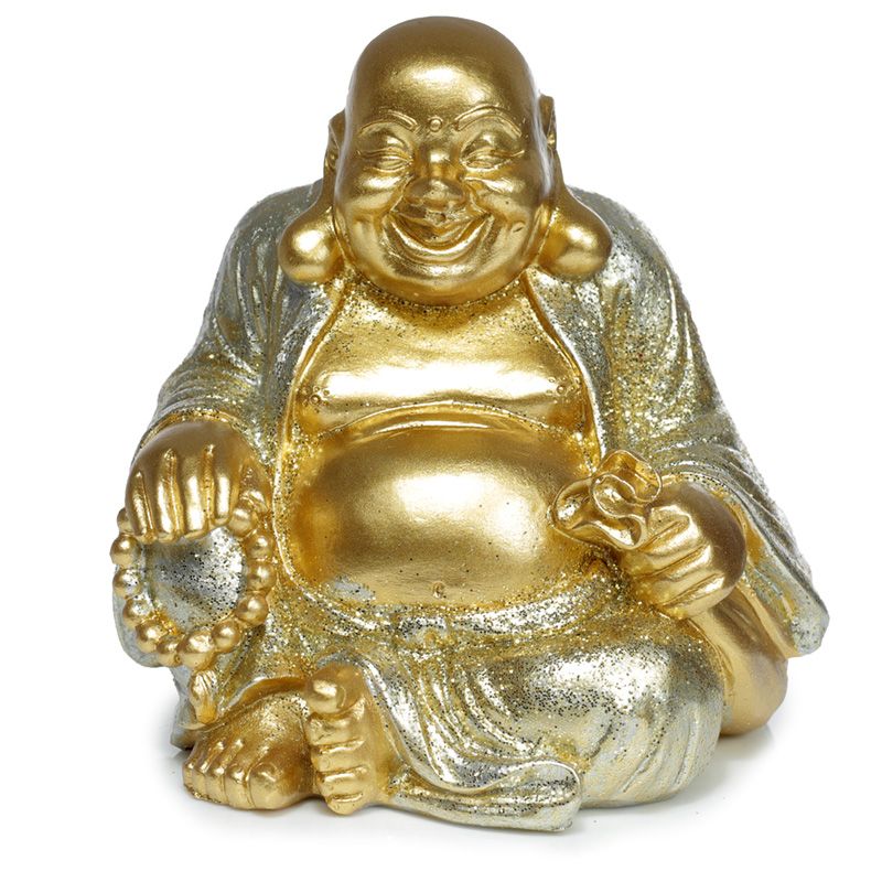Mini Buddha Portafortuna Brillantinati - 8cm