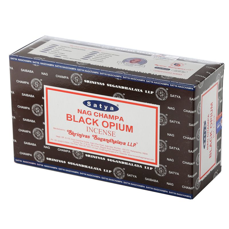 01347 Bastoncini di Incenso Satya Nag Champa - Oppio Nero